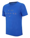 Nike Dri-Fit Run Division Miler Top Size Medium T-Shirt Reflective Blue DN4502