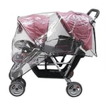 Universal Stroller Raincover Twins Strollers Tandem Twin Buggy 