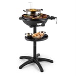 Grillpot - Grill électrique / barbecue de table plaque en fonte Ø 40cm