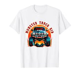 Kids 3 4 5 and 6 Year Old Boy Monster Truck Birthday Party T-Shirt