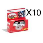 AgfaPhoto LeBox 400 Single use Colour Camera x 10 - Party Ready!