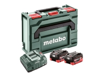 Metabo Basic Set - Batteriladdare + batteri 2 x - Li-Ion - 8 Ah - 1 x batterier laddas - 145 Watt - 8 A