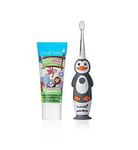 brush-baby WildOnes Penguin Rechargeable Toothbrush & WildOnes Applemint Toothpaste
