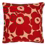 Marimekko Pieni Unikko Röd/Brun Kuddfodral