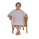 WÖRNER badponcho 60x75 cm i muslin, vanlig lax rosa-erica