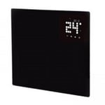 Hyco 1kW Ariano Black Glass Panel Heater With 24/7 Timer - AR1000T
