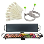Quest 35790 XXL Teppanyaki Grill/Non-Stick/Adjustable Thermostat/Accessories Included/Ideal for Dinner Parties