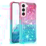 SKALO Samsung S23 Kvicksand Glitter Hjärtan TPU-skal - Rosa-Turk multifärg