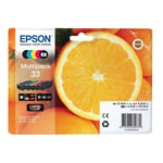 Epson Multipack 33 Non-Tagged Inkjet Cartridges CMYKPhK Pack of 5 C13T33374