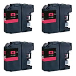 4 NON OEM LC123 Magenta ink for MFC-J4610DW MFC-J470DW MFC-J4710DW MFC-J650DW