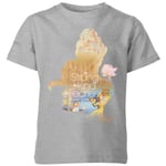 Disney Princess Filled Silhouette Belle Kids' T-Shirt - Grey - 11-12 Years