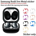 For Samsung Galaxy Buds Live Metal Stickers Earphone Protective E Blue
