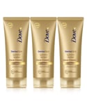 Dove Derma Spa Face Cream Summer Revived Self Tan for Fair to Medium Skin 3x75ml - One Size