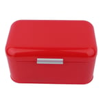 MJKO Large Capacity Retro Bread Bin Box With Fingerprint Proof Design Red