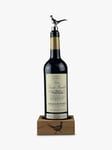 Selbrae House Pheasant Bottle Stopper & Oak Wine Bottle Coaster Gift Set
