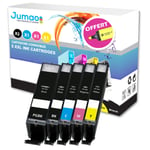 5 cartouches Jumao compatibles pour Canon Pixma MG7750 7751 7752 7753 9050 +Fluo offert