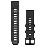 Garmin QuickFit® 22 Silikonrem Unisex - One Size, Svart/Grå - Perfekt tillbehör för din smartwatch