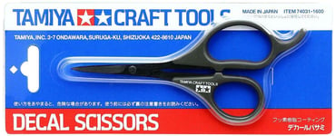 TAMIYA DECAL SCISSORS CARBON STEEL #74031