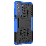 Case for Samsung Galaxy S21 FE 5G Rugged Amour Phone Cover Blue
