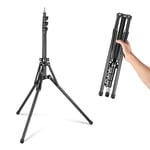 Neewer Stativo Light en métal avec Pieds réversibles 180 ° e Sac, 178 cm trépied Portable avec vis 1/4" 5/8" pour Photographie intérieure extérieure Speedlite Strobo Ring Light Softbox, ST178R Noir