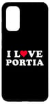 Coque pour Galaxy S20 I Love Portia Nom assorti pour petite amie et petit ami Portia