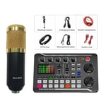 Ljudkort Strömmande Mikrofon Kit, Ljudmixer, Kondensatormikrofon, F998 + BM800 kit