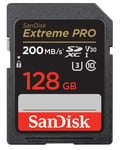 SanDisk Extreme Pro 128GB SDXC Minneskort C10 V30 UHS-I U3 - TheMobileStore Tillbehör