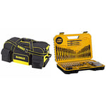 Dewalt DWST1-79210 Duffel Trolley Bag with Wheels, Yellow/Black, Large 26-Inch & DT71563-QZ COMBINATION DRILL BIT SET 100 PIECE SET