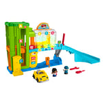 Fisher-Price Little People Toy Garage, Car garage with Toy Car, Toddler Toys with Smart Stages Content, Light-Up Learning Garage, UK English, Toy for 1 2 3 Year old, Gift for Boys and Girls, HRB33