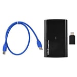 ASHATA USB 3.0 HDMI to HDMI HD60 Video Capture Card Game Live Broadcast for Computer (for windows, for mac, for linux) Black
