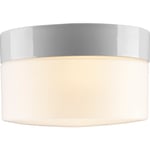 Tak- och väggarmatur Opus 200/135 vit, matt opal LED 12W 2700K