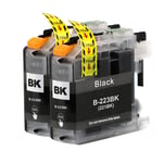 2 Black Ink Cartridges for use with Brother DCP-J4120DW MFC-J4625DW MFC-J5625DW