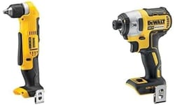 DeWalt DCD740N-XJ 18V XR Lithium-Ion Body Only Cordless 2-Speed Angle Drill, Yellow/Black, 4.57 cm*12.52 cm*2.99 cm & DCF887N XR 18V 3 Speed BL Impact Driver Naked-Body ONLY, 18 W, 18 V, Bare Unit