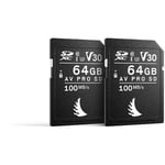 Angelbird Match Pack Fujifilm SD V30 64 GB 2PC Memory Cards