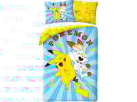 Pokemon Pikachu Och Scorbunny Sängkläder - 100 Procent Bomull