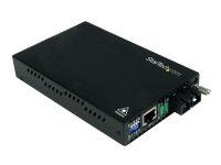 StarTech.com 10/100 Mbps Multi Mode Fiber Media Converter SC - Up to 1.2 miles/2km (ET90110SC2) - Fibermediekonverterare - 100Mb LAN - 100Base-FX - RJ-45 / SC-läge (multi-mode) - upp till 2 km - 1310 nm - för P/N: ETCHS2U, SVA12M2NEUA, SVA12M5NA