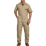 Dickies Men's Short-Sleeve Coverall, Khaki, S Shorts (33999KH)