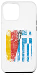 Coque pour iPhone 13 Pro Max Drapeaux Grèce Allemagne | Demi racines grecques allemandes vintage
