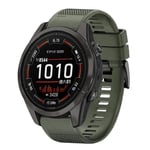 Garmin Epix Pro 51 mm silikonikellon ranneke, 26 mm - vihreä