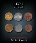 Metal Coins Elven (24 st)