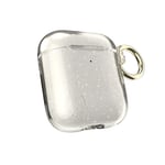 Speck Presidio Clear Airpods Case (Gen 1/2), Clear With Gold Glitter/Clear (130582-5636)