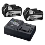 HITACHI - HIKOKI Pack Batteries UC18YSL3WGZ 2 x 5,0Ah Li-ion + Chargeur rapide 18V & 36V