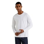 United Colors of Benetton Men's T-Shirt M/l Jumper, White (Bianco 101), X-Small