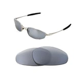 NEW POLARIZED CUSTOM SILVER ICE LENS FOR OAKLEY VINTAGE C- WIRE SUNGLASSES