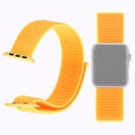 Apple Watch 42mm / 44mm Nylonarmband -  Gul (Färg: Gul)