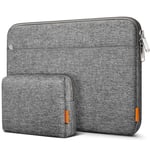 Inateck 14 Inch Laptop Case Sleeve Compatible with Chromebook Ultrabook Notebook Matebook 14, MacBook Pro 15 2016-2019, Surface Laptop/Surface Book 13.5 Inch - Gray