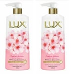 Lot of 2 x 500ml. LUX Sakura Bloom Bottle Body Wash Shower Cream