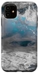 Coque pour iPhone 11 Water Surf Nature Sea Spray mousse vague Ocean