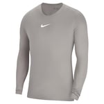 Nike AV2609-057 Dri-FIT Park First Layer Sweatshirt Men's Pewter Grey/White Size L