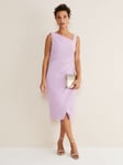 Phase Eight Emmie Asymmetric Dress Crocus 12 female Main: 100% polyester, Lining: polyester